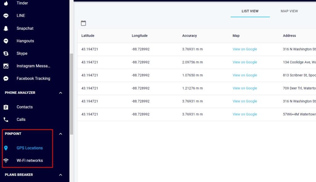 Pinpoint (GPS Tracking)