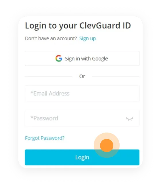 sign up for kidsguard pro