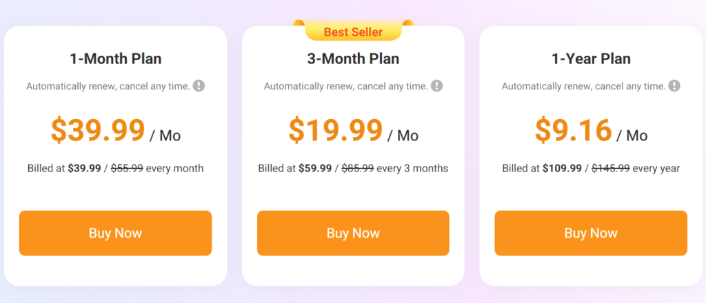MoniMaster Pricing and Plans