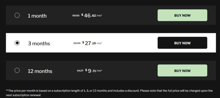Moniterro Pricing Plans 