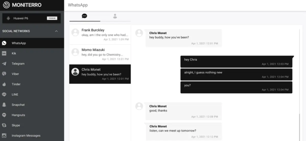 WhatsApp Monitoring