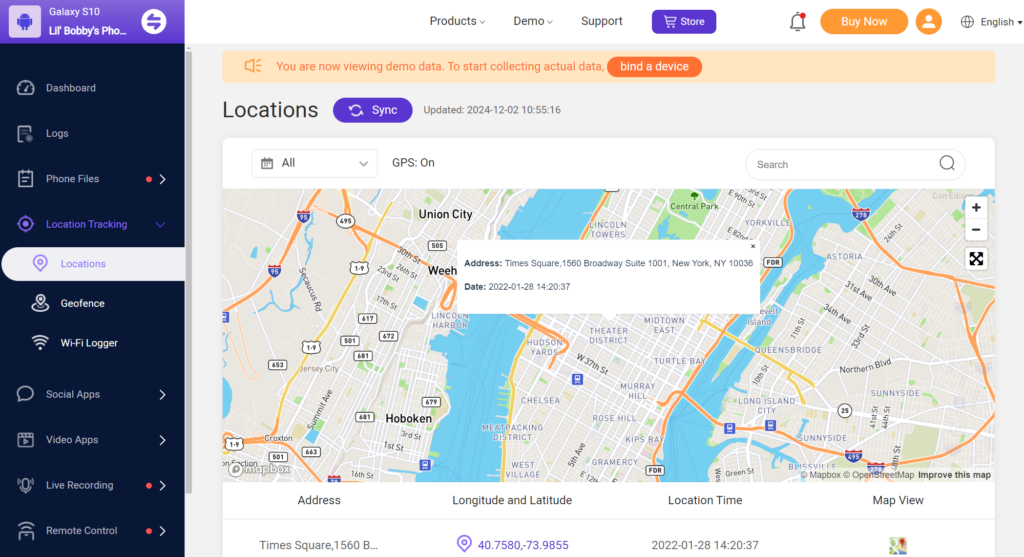 Real-Time Location Tracking
