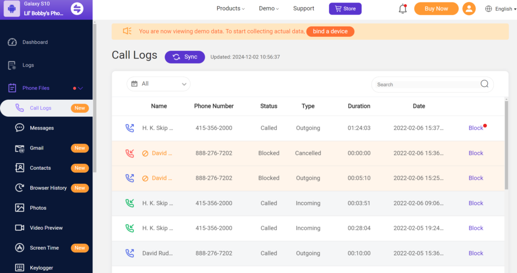 Call & Message Monitoring