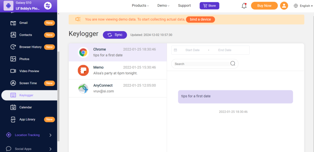 Keylogger and Screenshot Capture
