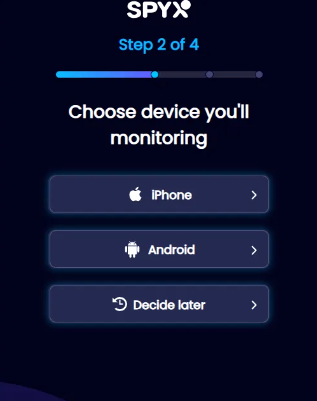 Choose the type of device to monitor
