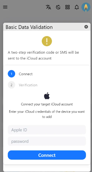 Complete the verification process for iOS