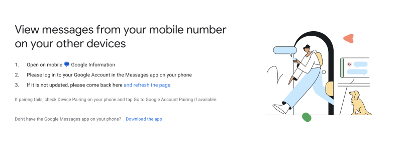 monitor google messages